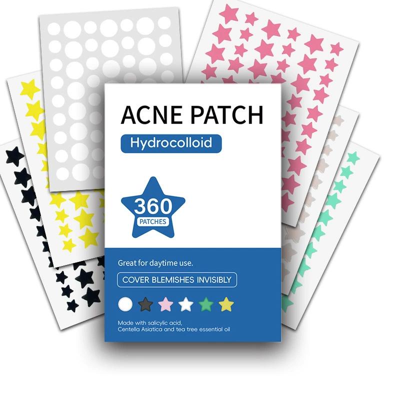 360Pcs Colorful Invisible Pimple Removal Anti-Acne Hydrocolloid Patches Spots Marks Concealer Beauty Makeup Tool Repair Sticker