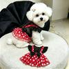 Pet Dog Dress Polka Dot Mesh Sleeveless Skirt Small Breeds Sun Protection Princess Style