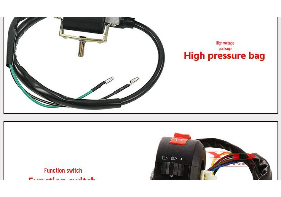 Little Bull 50-110cc ATV Motorcycle Wiring Harness Set with DY100 Coil CDI Igniter