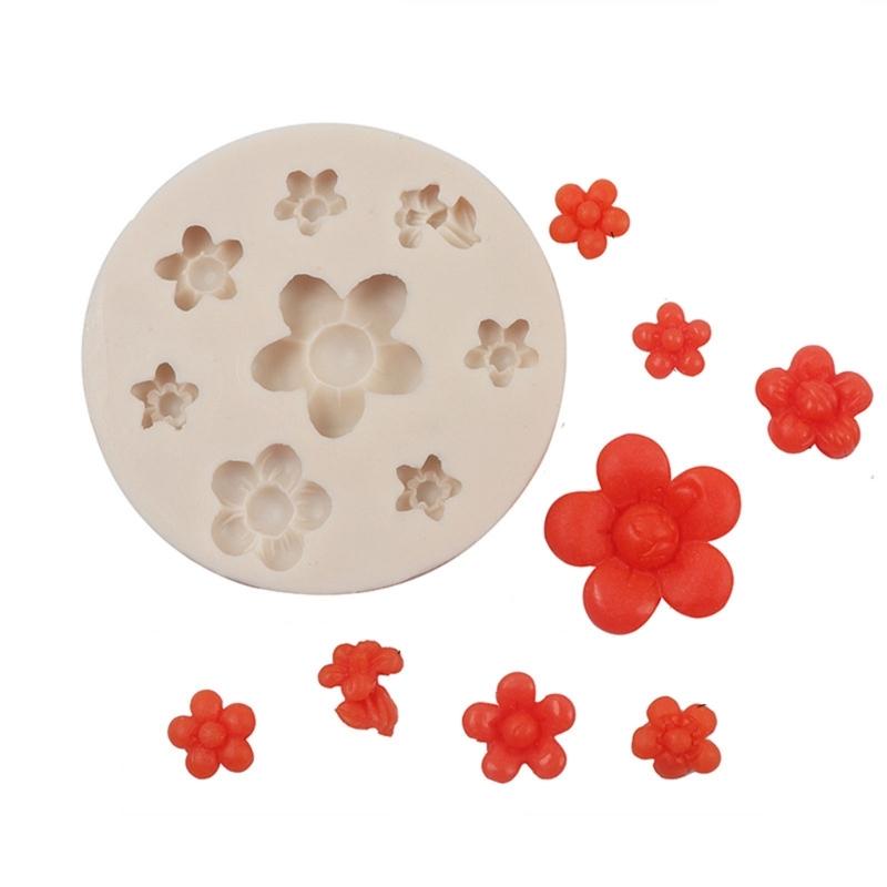 Plum Blossom Silicone Mold Fondant Mousse Cake Mold Chocolate Mould Bakeware Cake Decorating Tool Resin Art