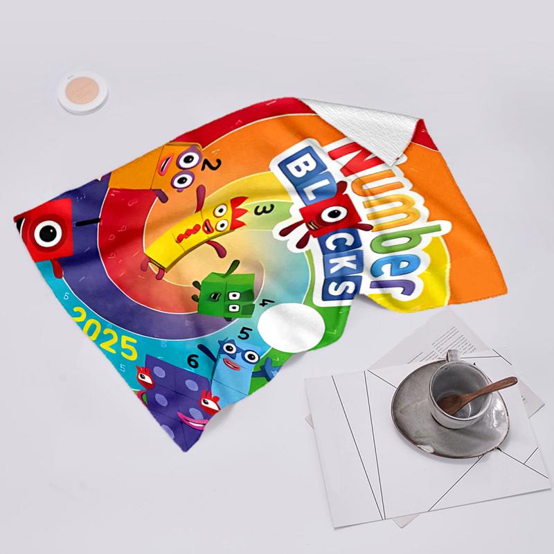 Beach Towel with Numberblocks7 Pattern - soft,absorbent,machine washable Lightweight&Modern,swimming,Travel Essentials