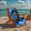 Serviette de plage ultra-douce personnalisée avec thème motos tout-terrain, Idéale pour la piscine - Camping, Plongée - Essentiel de voyage parfait, Serviette de plage vibrante.