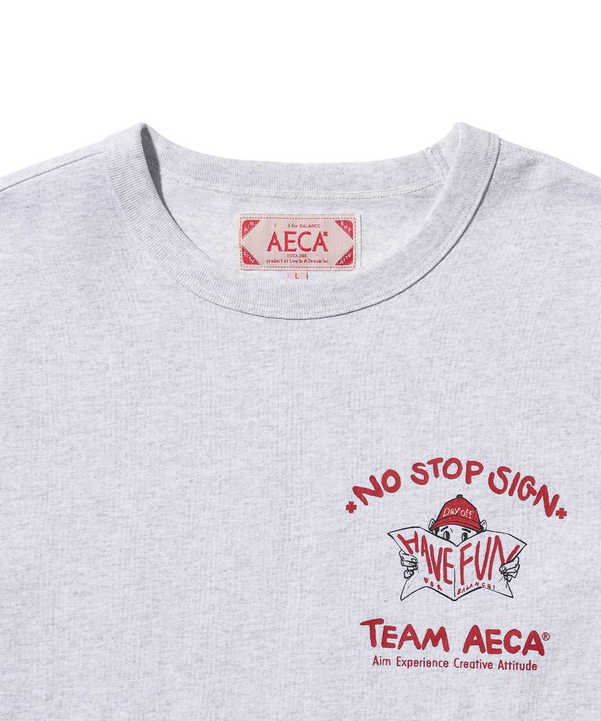 AECA (Woman) Team Work Half Sleeve-Light Gray