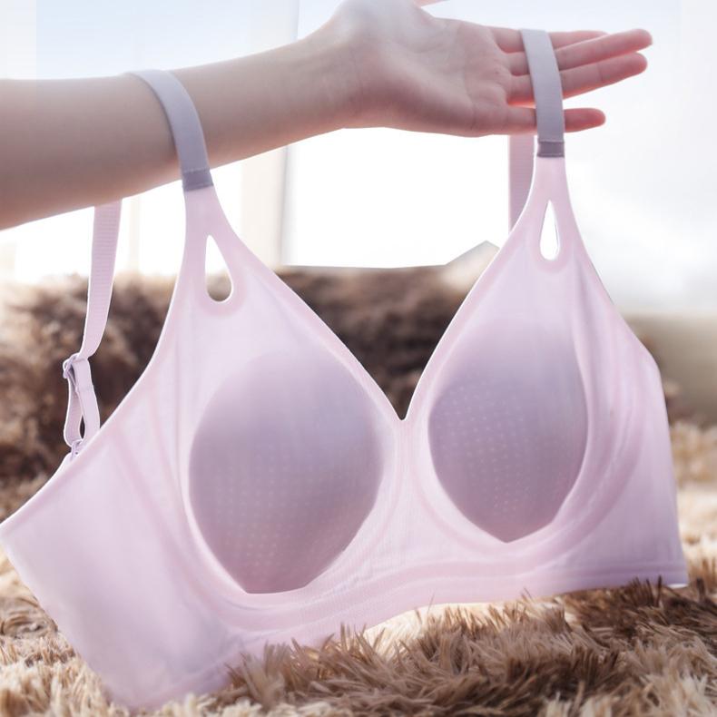 Seamless Bra Women's Soft Support Underwear Women's Gathering Bra Anti-sagging Breathable Bra Push Up Bra