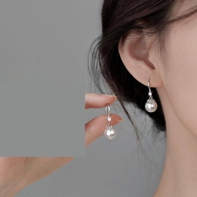 

Imitation S999 Full Silver Pearl Earrings Women s Sterling Silver Earrings Silver Earrings Elegant Earrings 2025 New Arrival Fancy Pearl Ear Hook [Pair]]