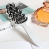 Volumizing Boar Bristle Hair Brush,Smoothing Dual-Style Hair Brush with Fluff-Up