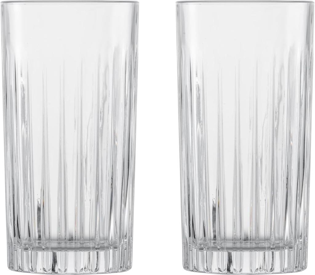 Zwiesel Glass (ZWIESEL GLAS) Break-Resistant Tumblers for Water, Mineral Water, and Soft Drinks, Long Drinks, Pair of 2, Machine-Made (m121880)