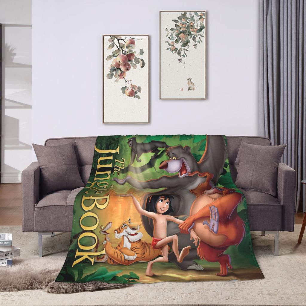 The Jungle Book Super Soft Blankets Picnic Plush Bedding Throws Street Trend Bedroom Flannel Bedspread Sofa Bed Cover