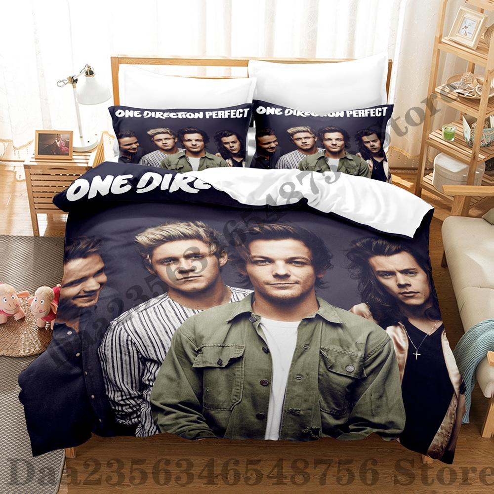 Direction One Bedding Set Single Twin Full Queen King Size Bed Set Adult Kid Bedroom Duvetcover Sets Print Anime Bed Sheet Set