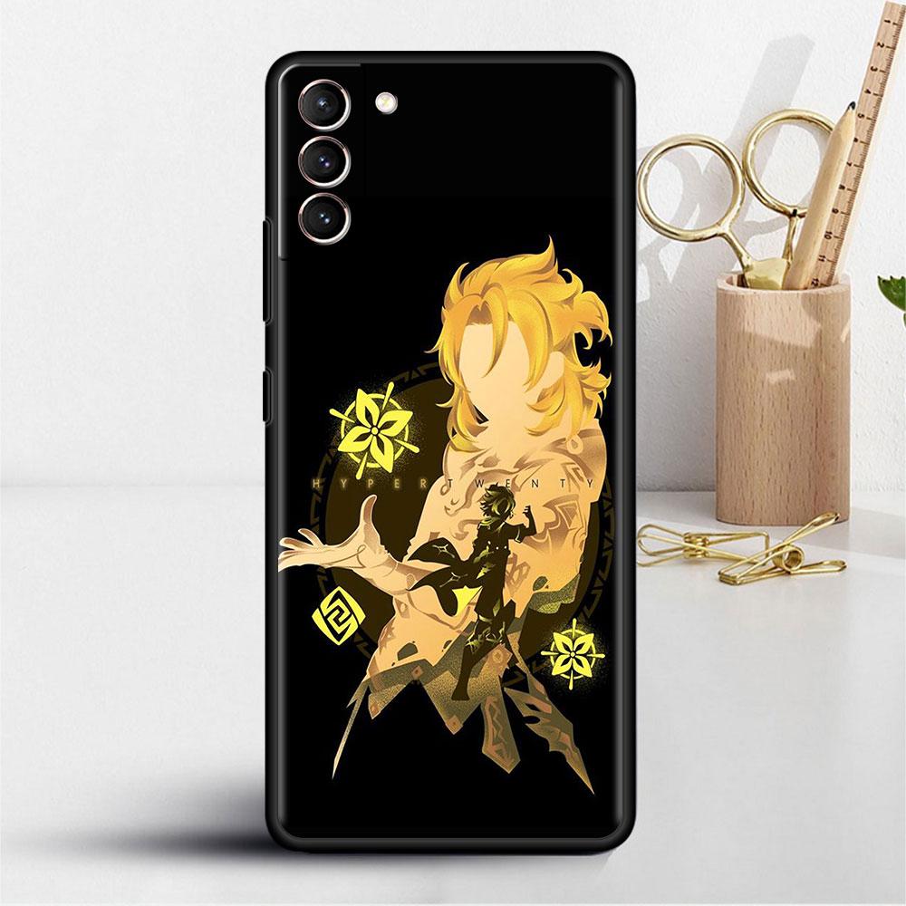 Case For Samsung Galaxy S20 S22 Ultra S21 FE S10 S9 Plus Note 20 10 Lite 9 Soft Phone Cover Shell Anime Genshin Impact Cool