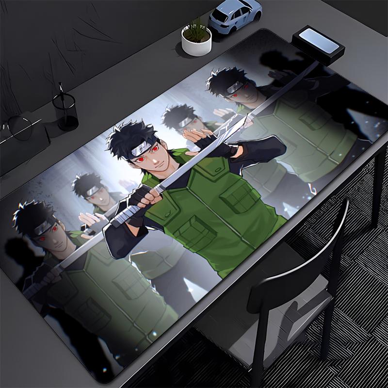 NARUTO Uchiha Shisui Gaming Mouse Pad Accessories Office Gamer Keyboard Desk Mat Non-Slip Ground Mat Big PC Anime Game Mousepad