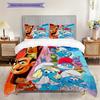 Magic Smurf Village Bedding 1 Duvet Cover 2 Pillowcase Without Core Soft And Comfortable Bedding Set Christmas Birthday Gift