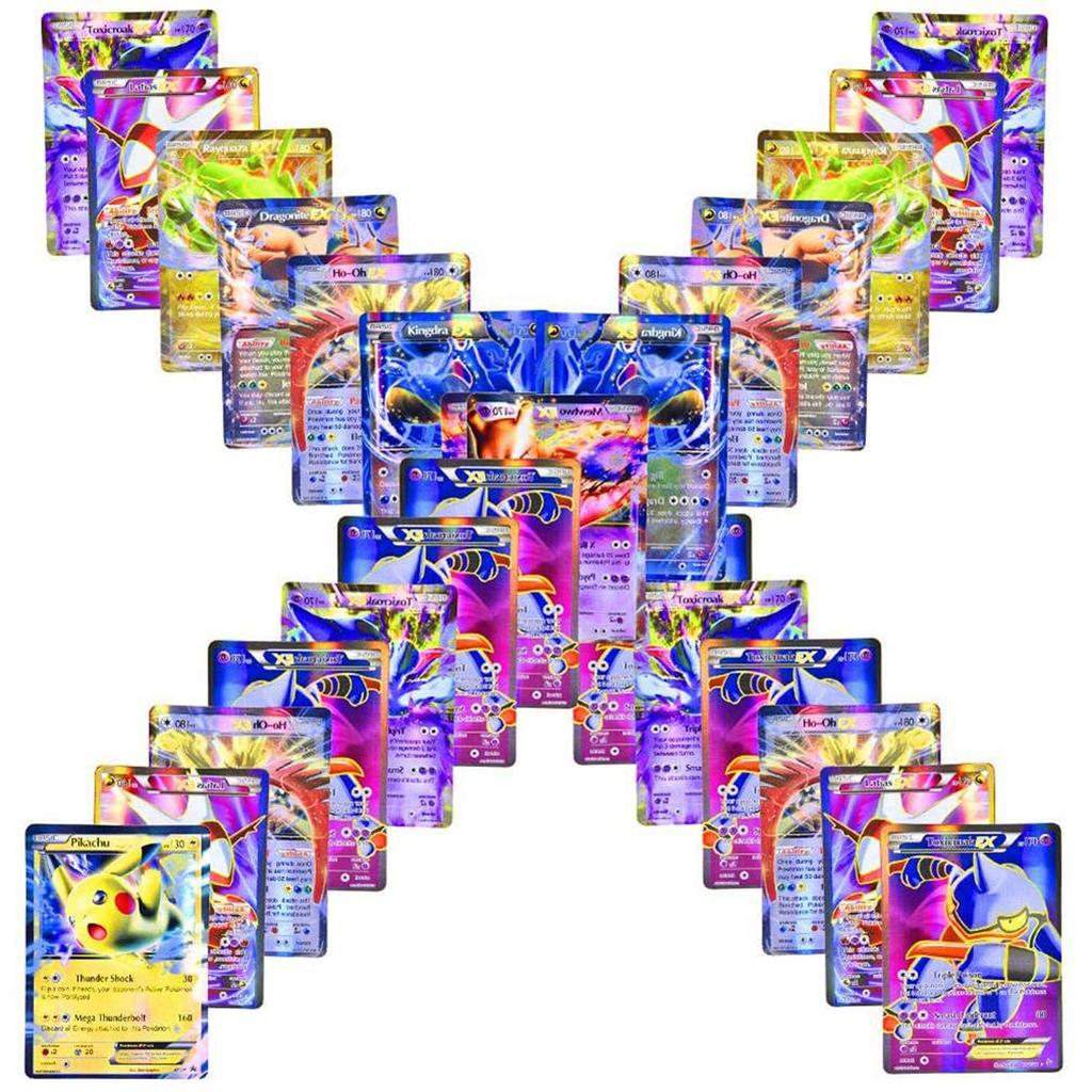 Confezione da 100 carte Pokémon da collezione per bambini - GX - 80 EX + 20 GX - Regali acquista in modo economico - spedizione gratuita, recensioni reali con foto