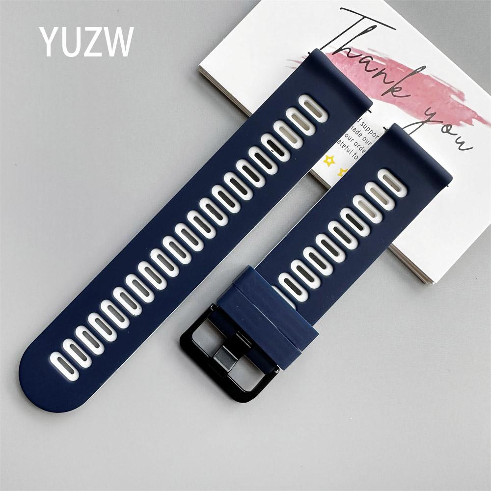 22mm Silicone Strap For Huawei Watch 5 4/GT6 Pro GT 6 5 4 3 46mm Replace Band For Amazfit Bip 6 5/BALANCE 2 GTR4 Sports Bracelet
