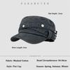 Retro Duck Tongue Caps Washed Fabric Knight Caps Versatile Flat Top Caps  Unisex