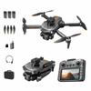 LU30 GPS Brushless Drone Obstacle Avoidance HD Aerial Photography RC Aircraft with 4.5 Inch Screen Controller, 3 Batteries