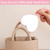 10/5 Pcs Small Pocket Love Makeup Mirror As Party Gift Heart-shaped Handheld Mirror Mini Gift for Ladies Princesses Party