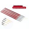 Japanese Ultra-Fine Nail Art Liner Brush Set: Wooden Rod Long & Short BJD Face Painting Brushes