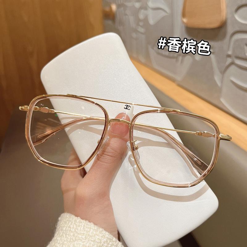 

New Fashion Computer Glasses Double Bridge Polygon Shape Frame For Women S Glasses Blue Light Blocking Woman Eyeglasses