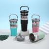 30oz Single Drink Portable Car Cup 304 Stainless Steel Vacuum Thermos Cup Large Capacity Straw Ice Bar