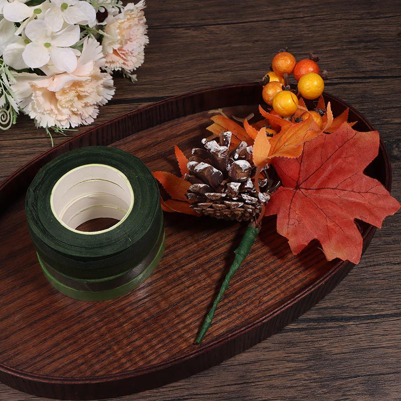 27M Floriculture Tape Self-adhesive Bouquet Floral Stem Paper Tapes Stamen Wrapping Florist DIY Decor Flower Wedding Supplies