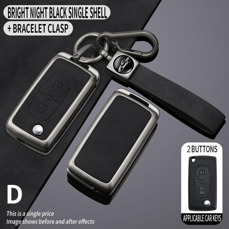Compatible Key Case for Citroen Sega Triumph 2012-2016 - Folding Shell & Buckle