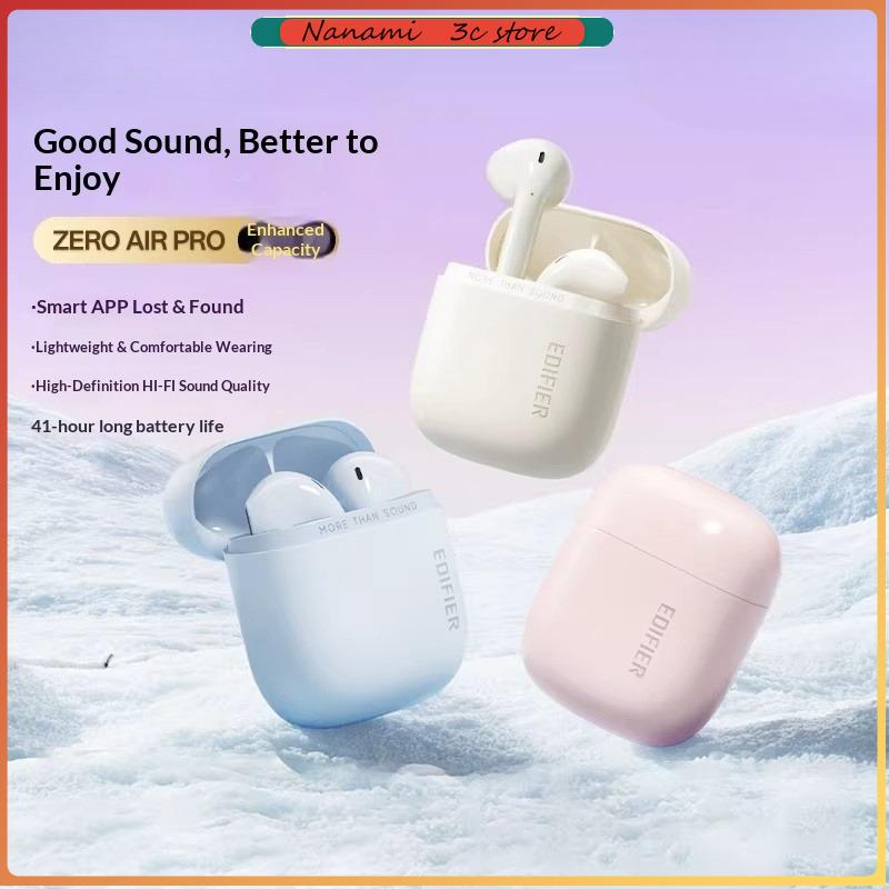 Edifier ZeroAir Pro Earphones HiFi Sound Quality Bluetooth 6.0 Noise-Canceling Bluetooth Headphones for Long Wear Sports Gifts