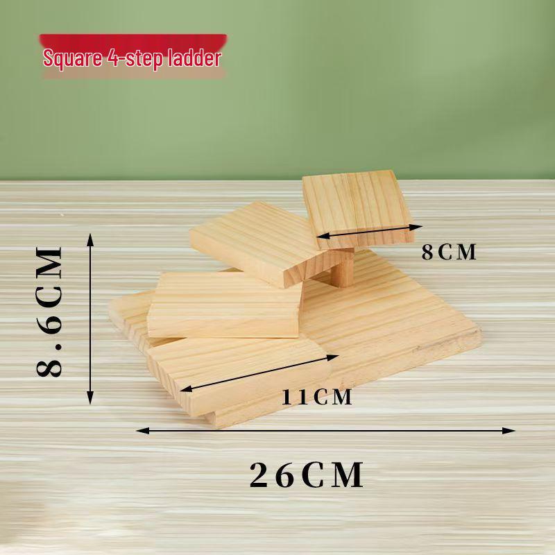 Artistic Wooden Tiered Platter for Sushi, Barbecue, and Hot Pot - Creative Restaurant Tableware Dish Plates