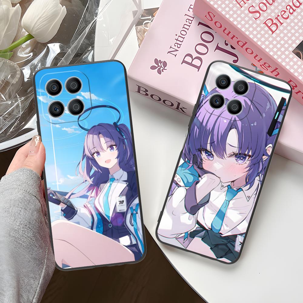 Blue Archive Yuuka Matte TPU Mobile Phone Case for Honor 90 80 70 60 50 30 20 10 9 8 7 Pro S SE Lite 5G Colorful Printing Cover