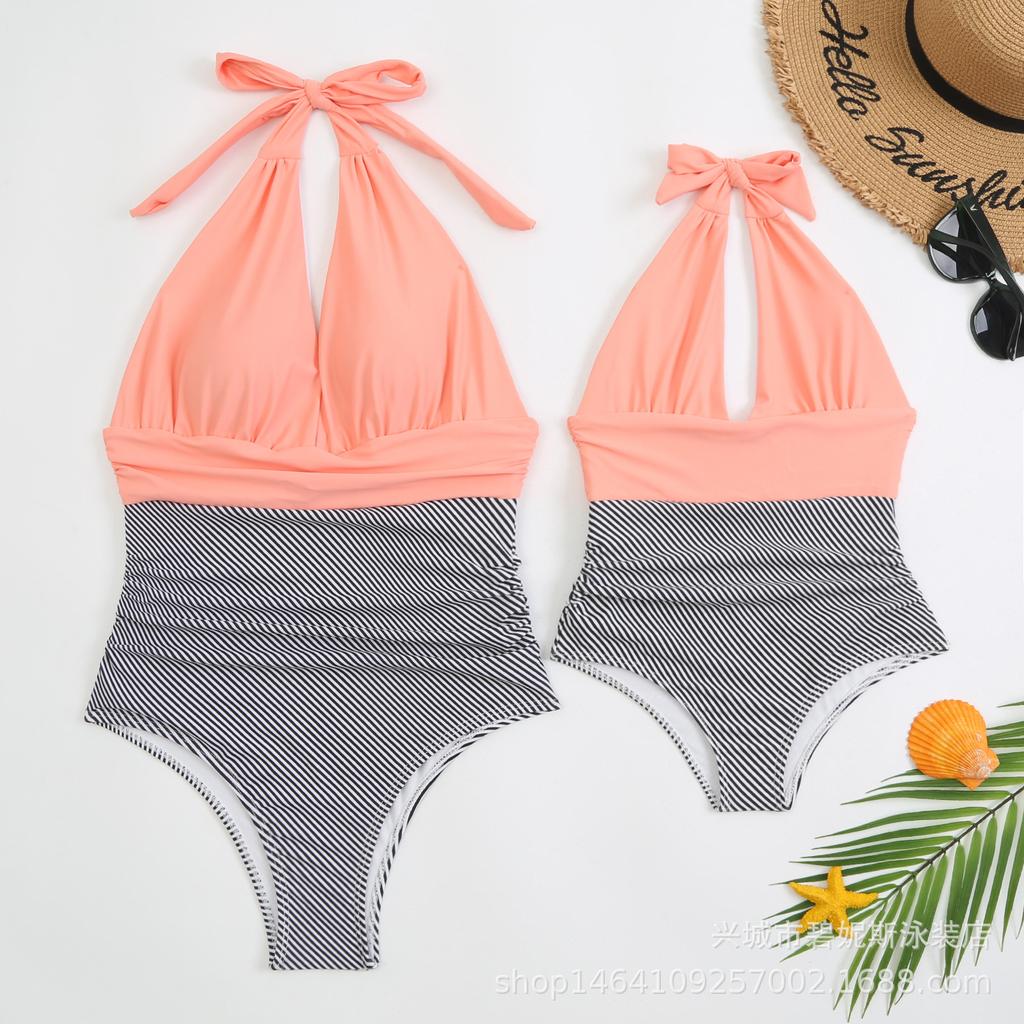 Skinny Swimsuit Women's One-piece Sexy Gradual Change Neck Backless Swimsuit Women
