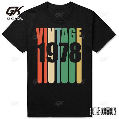 Limited Edition 1978 46th Birthday 46 Years Old Vintage T Shirts Summer Graphic Streetwear Short Sleeve Birthday Gifts T-shirt