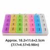 8pcs Assorted Colors Medicine Organizer Box 28 Compartments Daily Medication Organizer  Home Storage