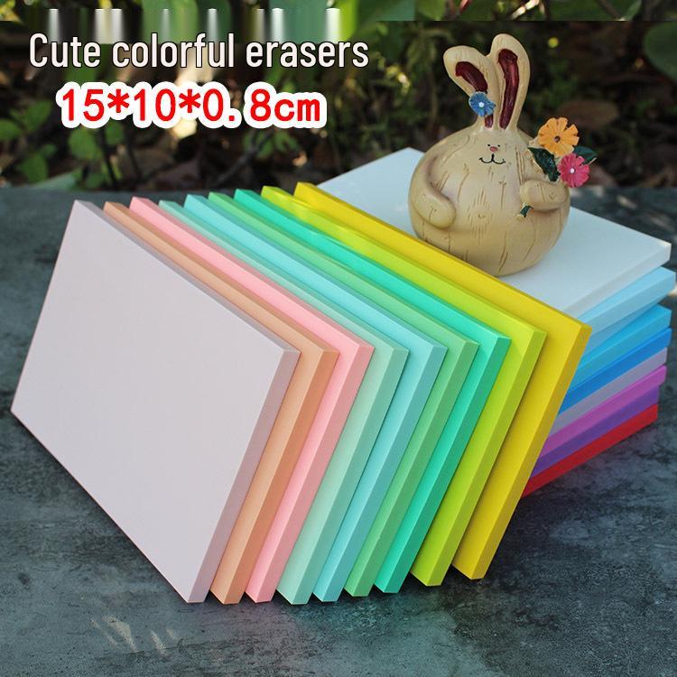 Premium Colorful Rubber Stamp Carving Block - Super Cute, High-Quality, Size 15x10x0.8CM White
