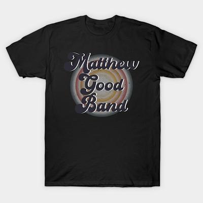 Asian Size Men Black Print T-shirt Matthew Good Band // Vintage Style No-Cut Heat Transfer Print Cotton Tshirt