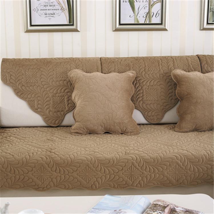 

Winter Short Plush Sofa Cushion Soft Fabric Four Seasons Modern Living Room Decor Leather Sofa Towel 70*70cm