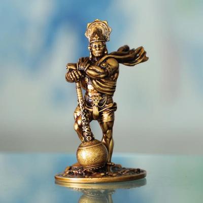 Jai Shri Ram Car Dashboard Resin Bahubali Hanuman Idol for Car Dashbord Home Decor Item Hanuman Murti Statue for Gift (1 Piece)