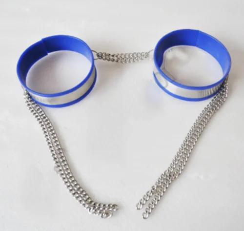 Male Chastity Belt Stainless Steel Chastity Cage with Removable Anal Bead Plug Thigh Ring Metal Bra Slave Penis Restraint Device