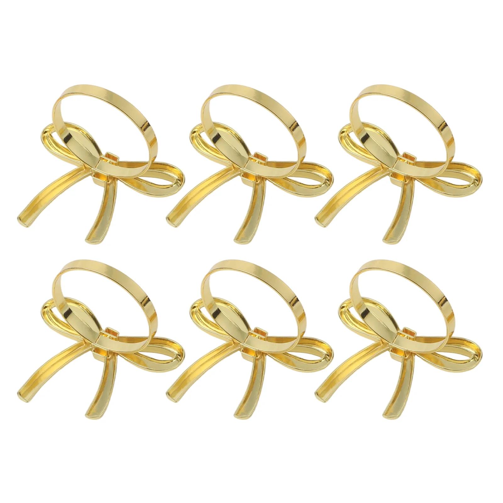 

For Bridal Table Alloy Holder Set Bow Napkin Rings For Wedding Metal Bow Napkin Holders Secure Hold Polished Finish China Mainland