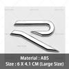 LMN1 2026 Hot VOLKSWAGEN 3D ABS New R Badge Rear Trunk Emblem Car Stickers Decal For VW Volkswagen Golf 6 7 8 GTI MK6 Mk7 MK8 Car Sty