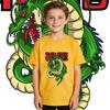 Kids Dbz Shen Long Anime Print T Shirt Pure Cotton Soft Breathable Short Sleeve Shirt for Boys and Girls Summer Casual Wear