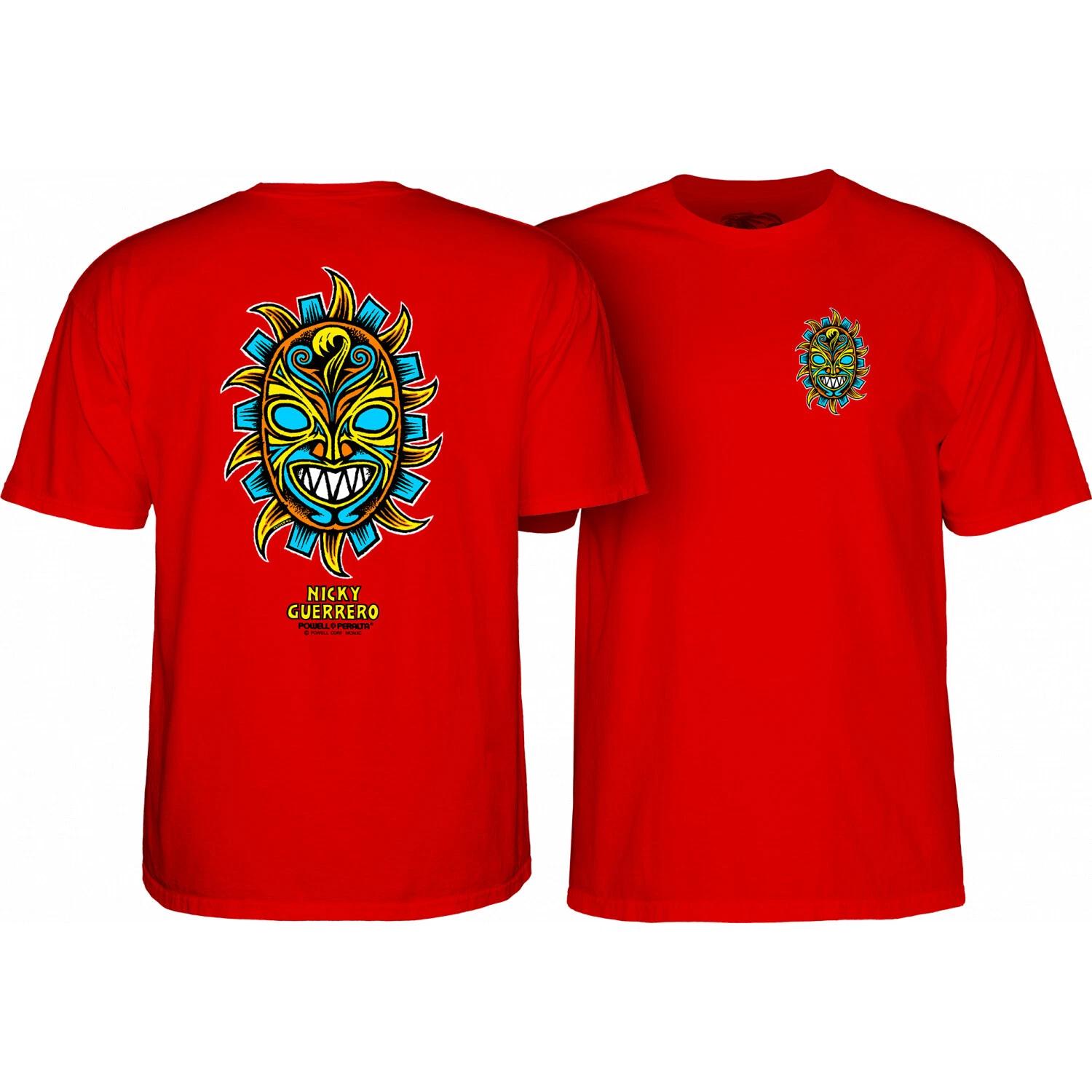 

Powell Peralta Skateboard Shirt Nicky Guerrero Mask Red 3XL