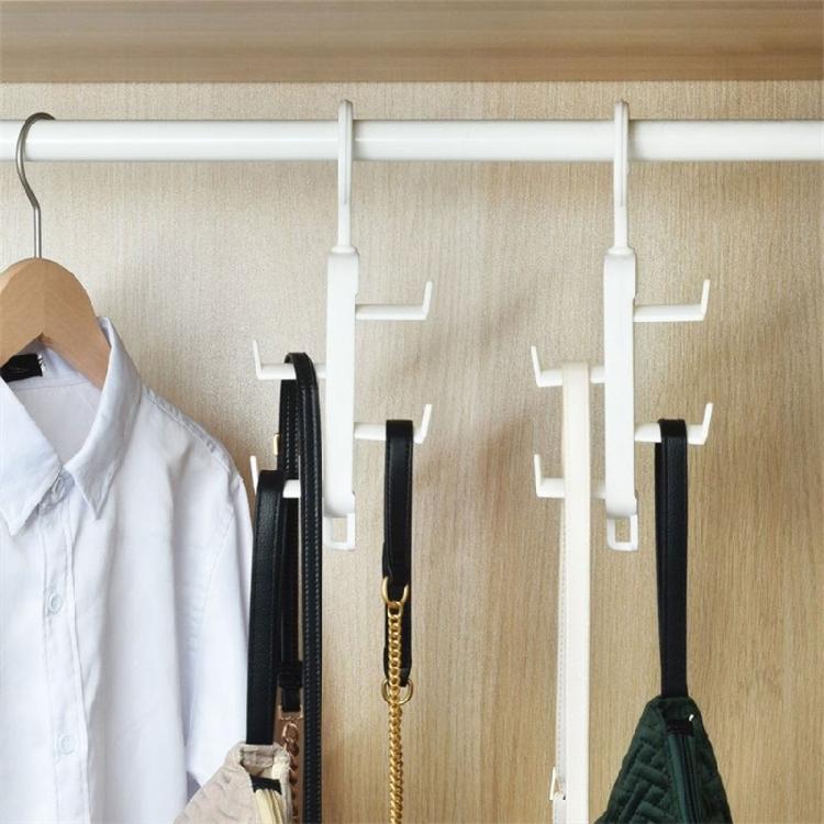 Durable Plastic Materials Hanging Hook Versatile Clothes Rack Organizers with Multiple Hanger for Home and Closet Use