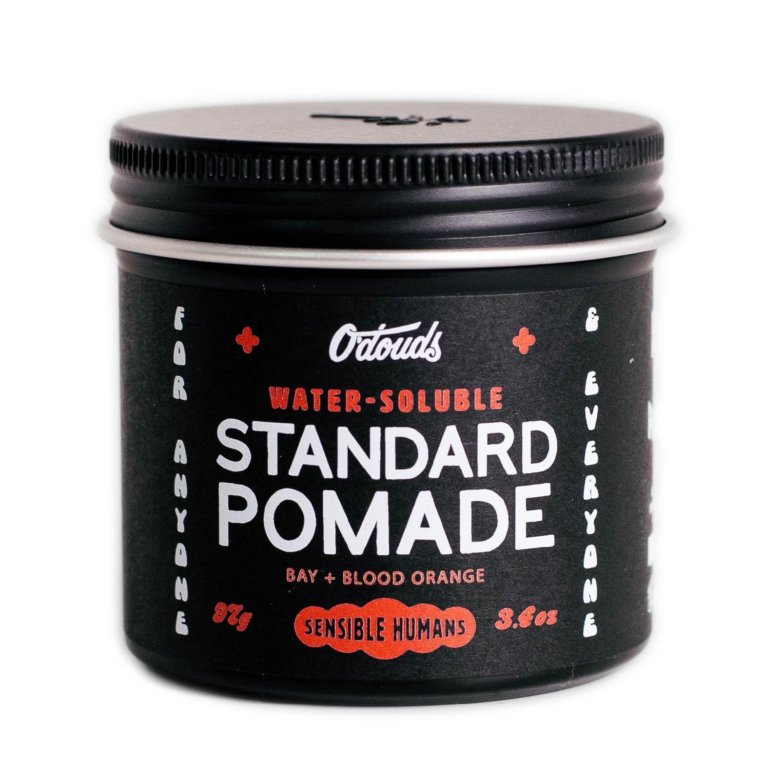 

O Douds Standard Pomade (Hard Hold, High Shine) 114g | Water-based, Bay & Blood Orange Scent, Hair Grease, Hair Wax, Hair Gel, Hair Balm, Hair Styling