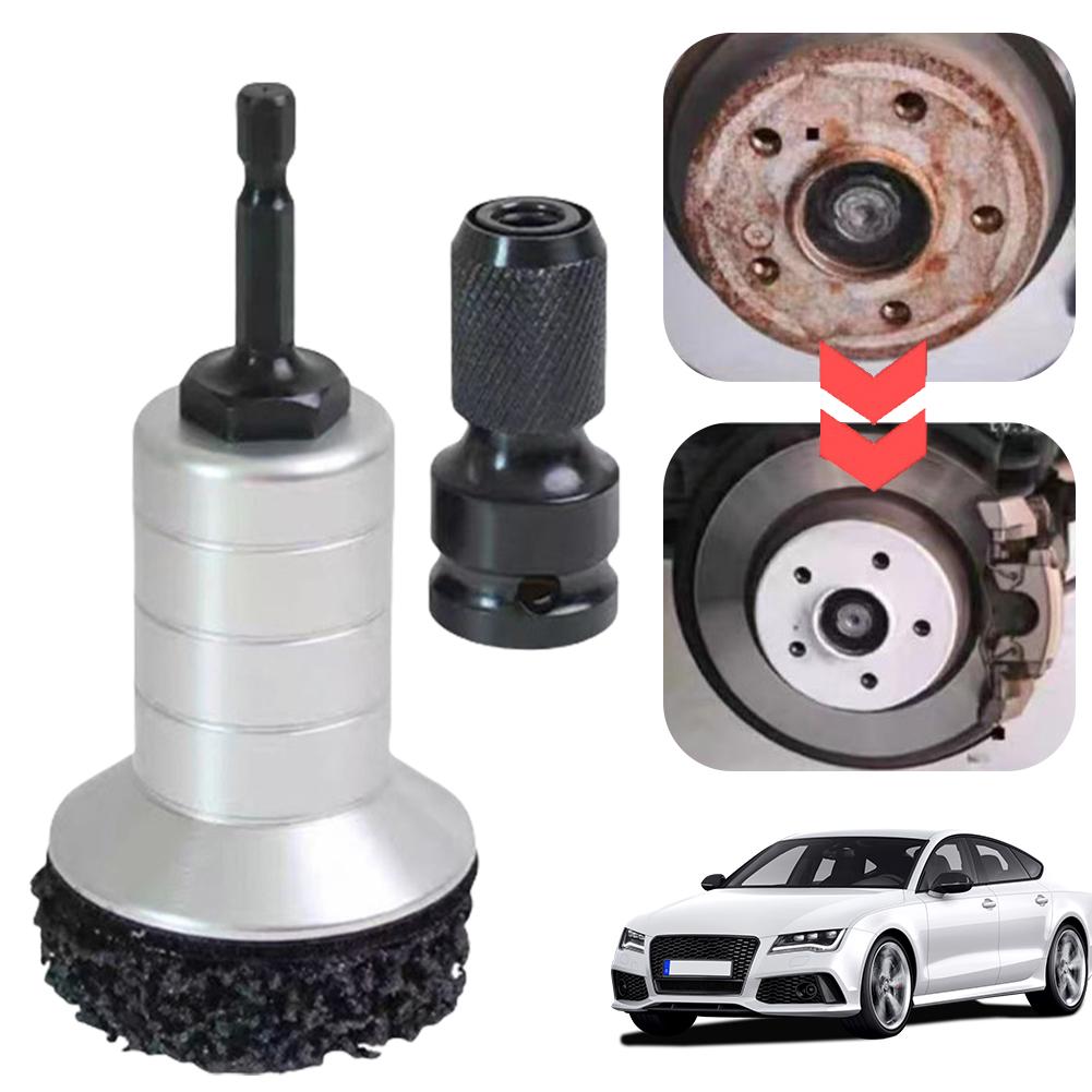 Держатель колодки для очистки тормозного барабана, ударный инструмент для удаления ржавчины со шпилек и ступицы колеса, очиститель ступицы колеса, инструмент для обслуживания, инструмент для удаления ржавчины с тормозного диска China Mainland