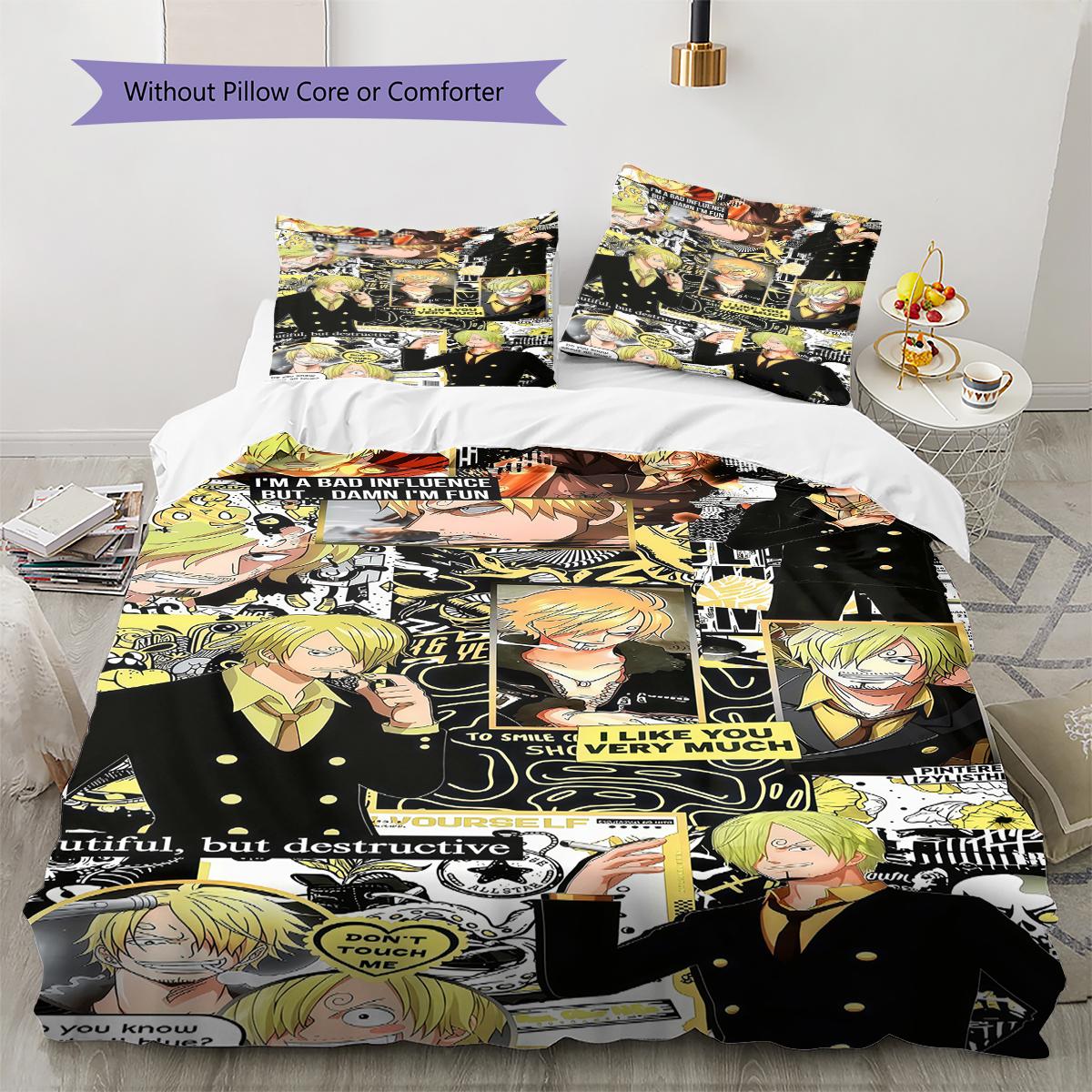 One Piece Sanji Comfortable Softness Duvet Cover, Children Bedding Gift, Extra Large Multiple Sizes -HE108 135x200cm