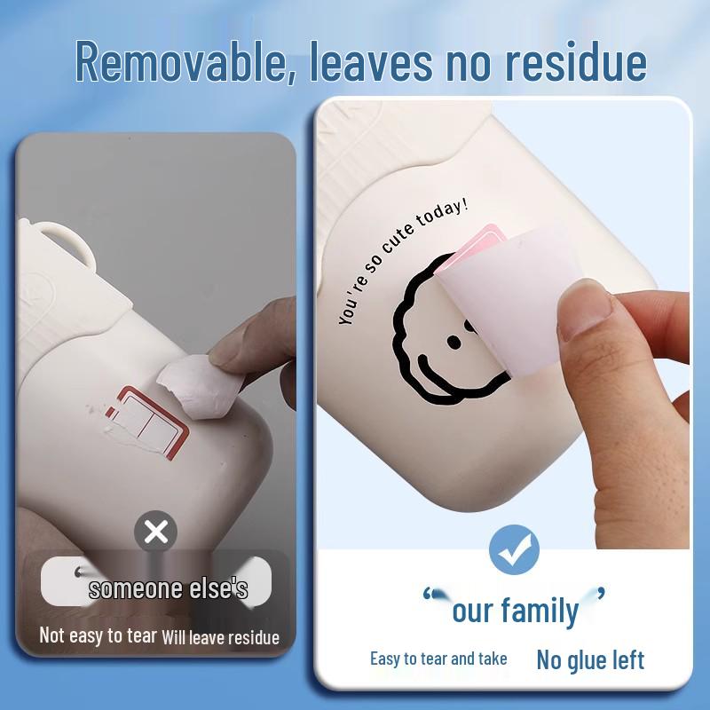 Waterproof Self-Adhesive Name Labels and Colorful Sticky Notes