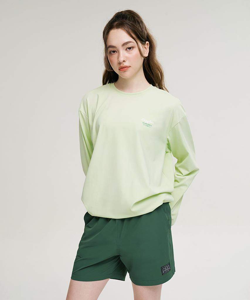 Leijibi [Set] Airfresh String Long Sleeve Rash Guard + Swim Shorts Set W (7 Colors) (B Type)