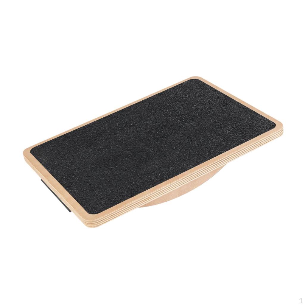 Wood Wobble Balance Board Core Training Portable Birthday Gift Non Slip Trainer