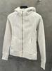 Women's Slim Hooded Scuba Jacket with Fleece - Autumn/Winter Casual Zipper Sweatshirt