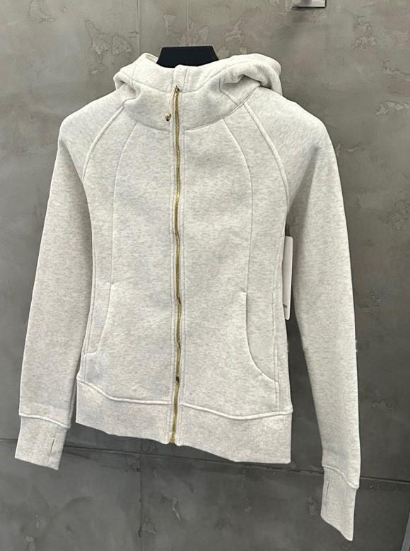 Women's Slim Hooded Scuba Jacket with Fleece - Autumn/Winter Casual Zipper Sweatshirt